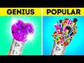 GENIUS SCHOOL HACKS YOU CAN&#39;T MISS || Creative Art Ideas And Funny Situations By 123 GO! Genius