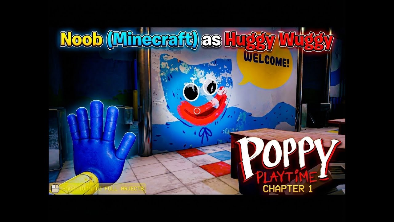 Εικόνα μικρογραφίας βίντεο για Noob (Minecraft) ως Huggy Wuggy | Poppy Playtime - Κεφάλαιο 1 | ΠΛΗΡΕΣ ΠΑΙΧΝΙΔΙ, Walkthrough, 4K
