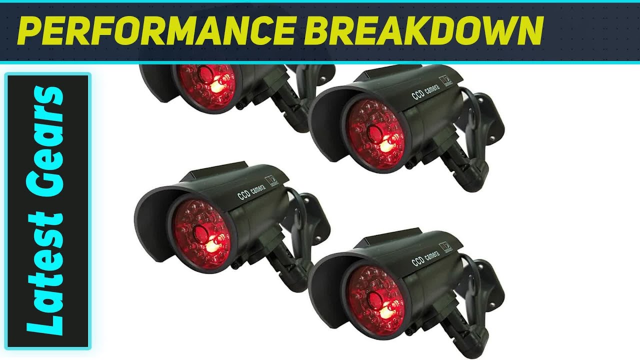 Лучший набор из 4 муляжей камер видеонаблюдения на солнечных батареях: лучшее средство устрашения!