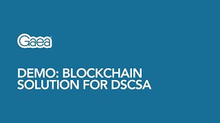 Demo: Blockchain Solution for DSCSA