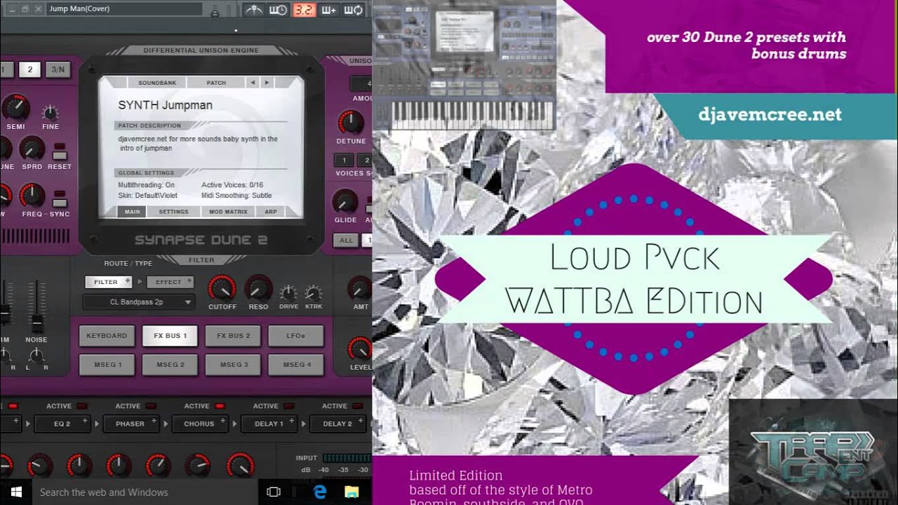 WATTBA Dune 2 vst preset bank Jumpman demo