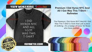 Premium I Did Hyrox NYC And All I Got Was This T-Shirt