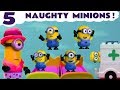 Minions Five Little Monkeys Jumping On The Bed Nursery Rhyme