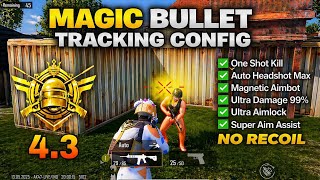 BGMI MAGIC BULLET CONFIG 4.3 | BGMI NO RECOIL CONFIG 4.3 | BGMI 4.3 NO RECOIL OBB | BGMI NO RECOIL