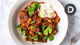 Garlic and Herb Roast Leg of Lamb, Slow Cooked