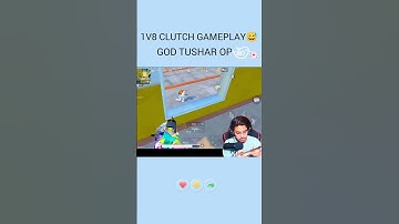 1V8 CLUTCH😅 GOD TUSHAR OP #godtusharop #pubglite #newupdate #shorts