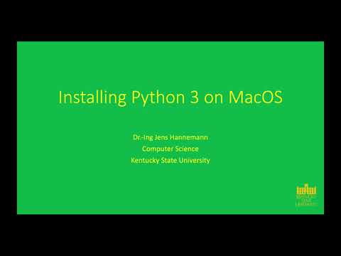 Toolchain Setup - Installing Python 3 on MacOS