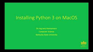 Toolchain Setup - Installing Python 3 on MacOS