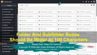 Screencast Feature Request Folder And Subfolder Boxes Should Be Wider At 100 Characters 2026 05 05