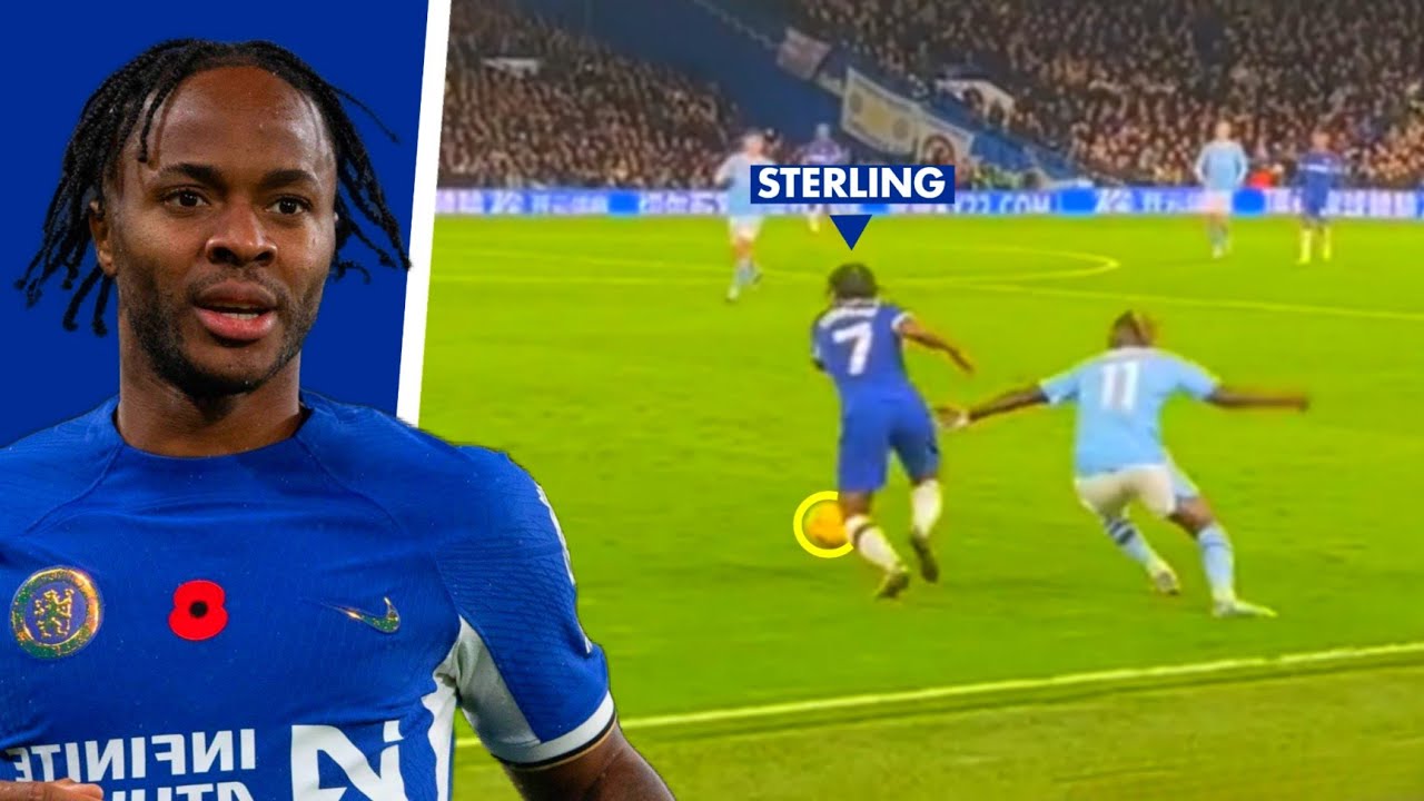 Sterling Destroy Doku With This Nutmeg - YouTube