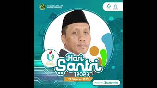 Hari santri jatuh pada tanggal 22 Oktober 2023, mari kita pasang twibbon hari santri.