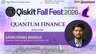Quantum Finance | Qiskit Fall Fest 2026 IIT Jodhpur