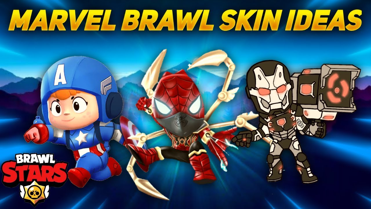 Brawl Stars Marvel Hero Skin Ideas Marvel Skin Ideas Brawl Stars Episode 1 Youtube - brawl stars heroes ideas