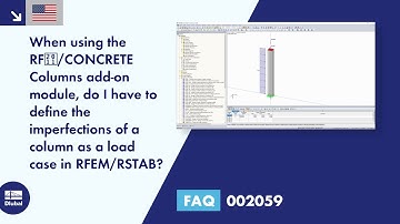 [EN] FAQ 002059 | When using the RF‑/CONCRETE Columns add-on module, do I have to define the ...