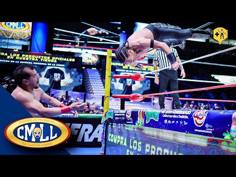 Aéreo, Shockercito y Último Dragoncito vencen a los Pequeños Pierroth, Violencia y Olímpico | CMLL