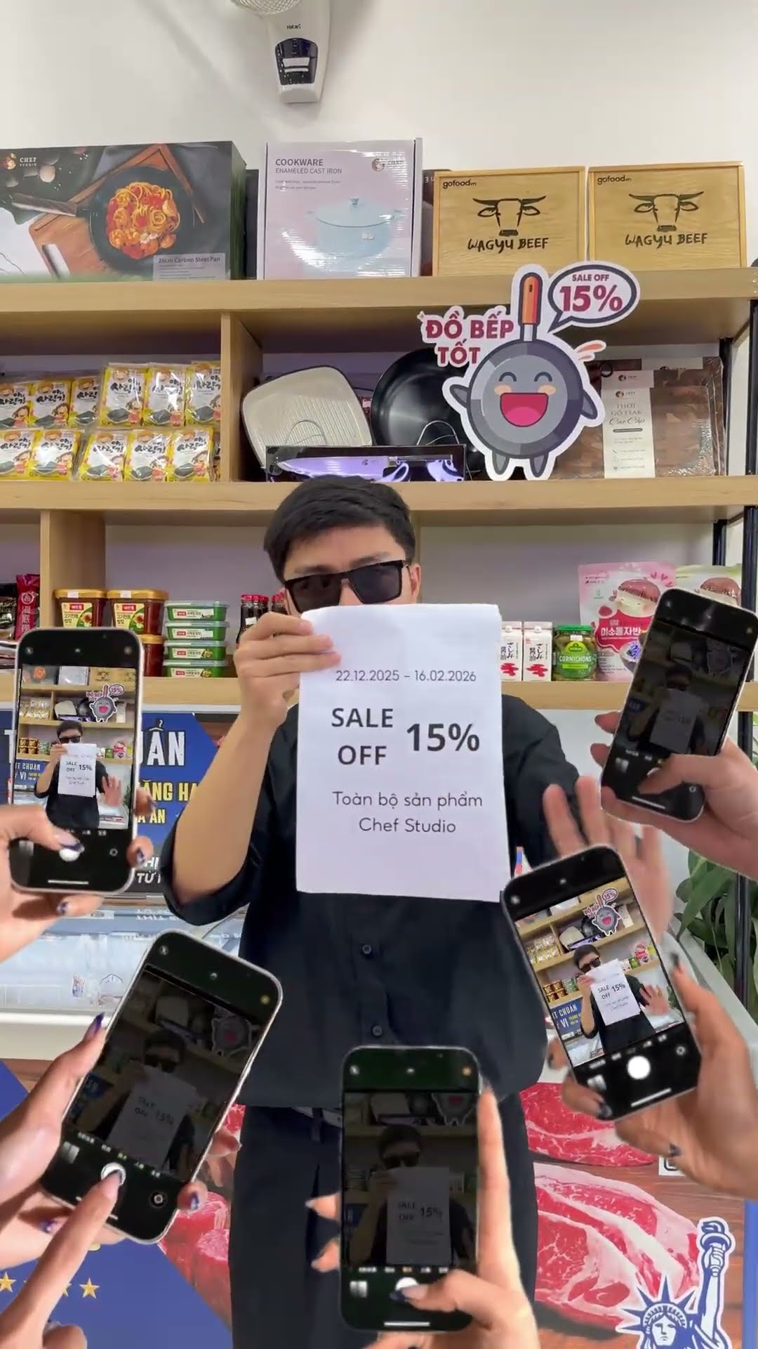 22/12/2025 - 16/2/2026, Gofood giảm giá 15% toàn bộ sản phẩm Chef Studio #gofood #thucphamnhapkhau