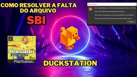 Como resolver o erro de "sbi" no emulador Duckstation.