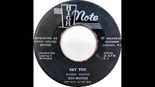 Ken Boothe - Say You