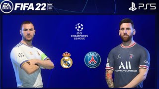 FIFA 22 PS5 | PSG Vs Real Madrid | UEFA Champions League