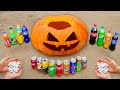 Giant Halloween Pumpkin VS Coca Cola, Mentos &amp; Popular Sodas