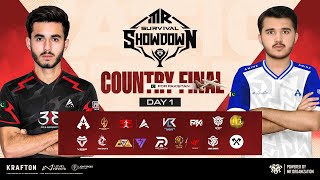 🔴[DAY 1] COUNTRY FINALS | MR SURVIVAL SHOWDOWN | PUBG MOBILE TOURNAMENT LIVE
