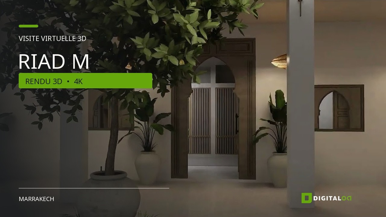 Miniature de la vidéo : Riad M | Visite virtuelle 3D (4K)