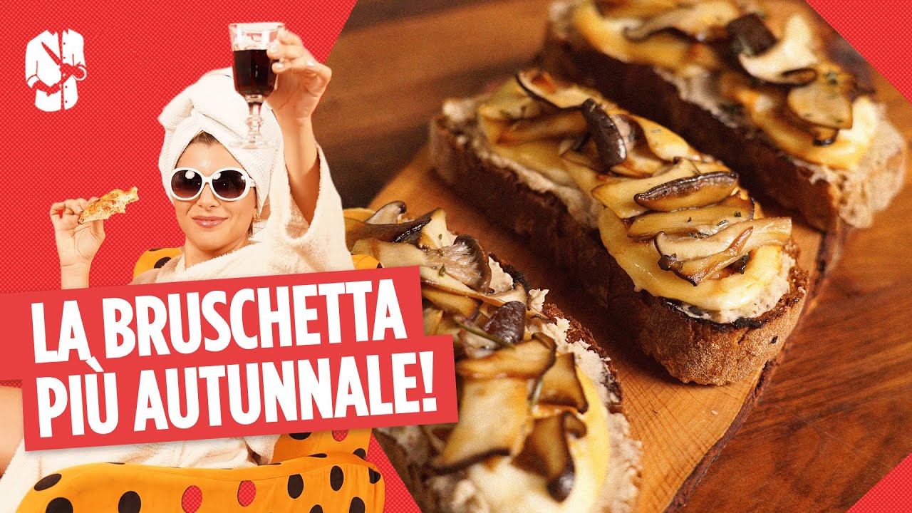 Bruschetta with Chestnut Cream and Mushrooms