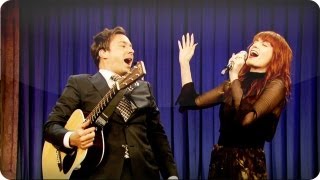 Video thumbnail of "Audience Suggestion Box: Jimmy Fallon & Florence Welch Sing "Balls In Your Mouth""