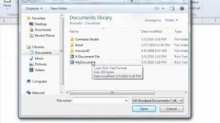 Windows 7 Tutorial Opening a Document Microsoft Training Lesson 4.5