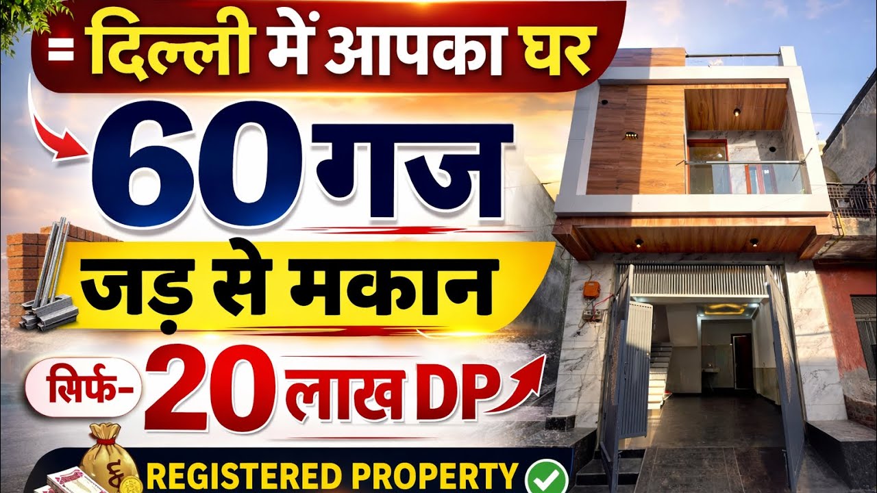60 gaj Duplex 15*36 House for sale in delhi | jad se makan independent | individual uttam nagar