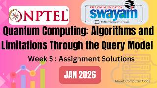 Quantum computin : algorithms and limitations through the query model week5 assignment solution 2026