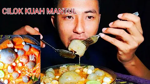 mukbang cilok kuah pedas🔥🔥 | ASMR