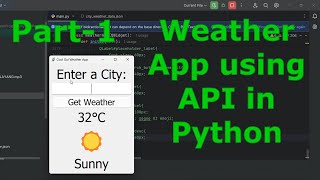 Cool GUI Weather APP in Python using API in Python Part-1