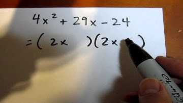 Difficult Trinomial Factoring; Trial and Error (Example 4)