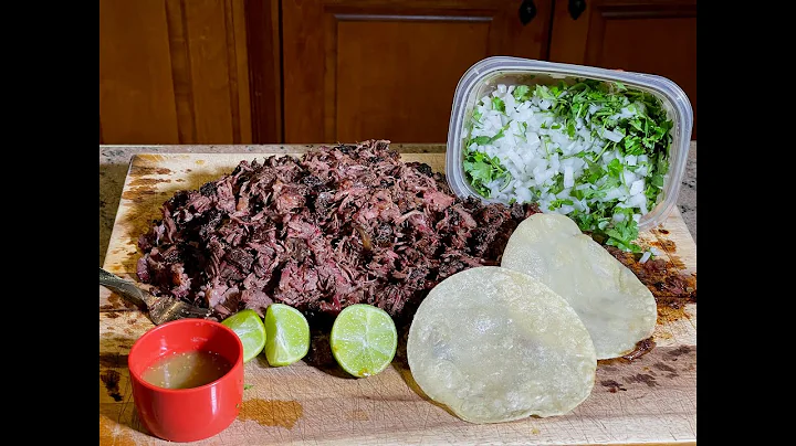 Smoky Barbacoa Tacos made on the Weber Summit Charcoal Grill