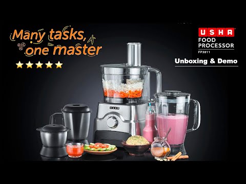 Usha FP 3811 Food Processor Unboxing and Demo Your Kitchen's New Master Chef foodprocessor