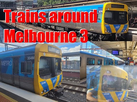Trains around Melbourne 3 - YouTube