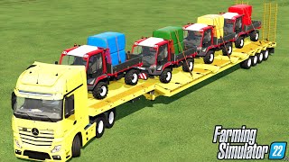 BALE AND TRANSPORT OF COLORS! LOADING AND SELLING BALES WITH THE LINDNER UNITRAC PACK! FS 22