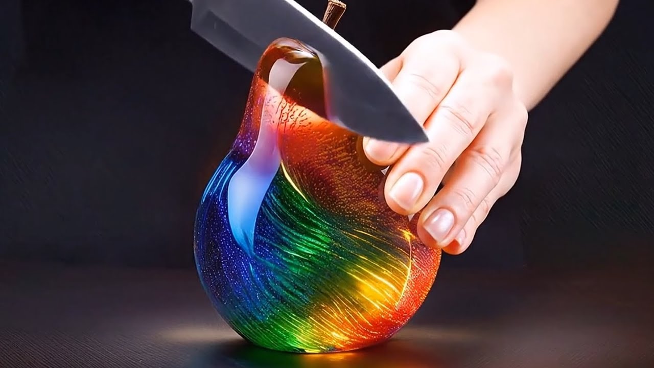 Rainbow Glass Fruit ASMR Collection 🌈💎 (Widescreen Mode) vol.1 / 虹色ガラスのフルーツ総集編