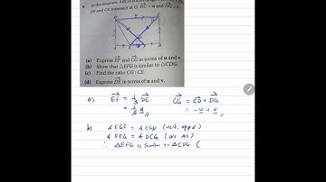 Vectors similar triangles