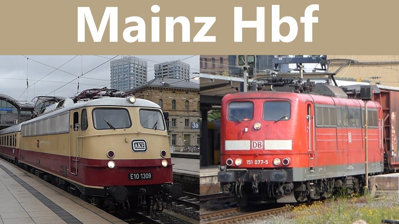 Bahnverkehr in Mainz Hbf (2016-2022)
