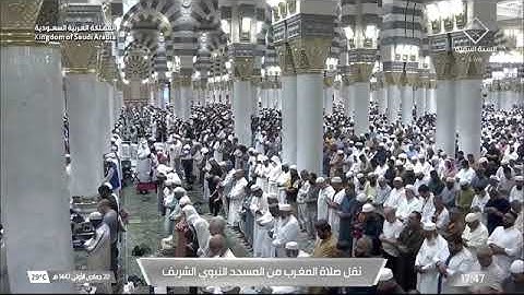 صلاة المغرب للشيخ صلاح البدير من المسجد النبوي الشريف 20 جمادى الأولى 1447 من سورة آل عمران