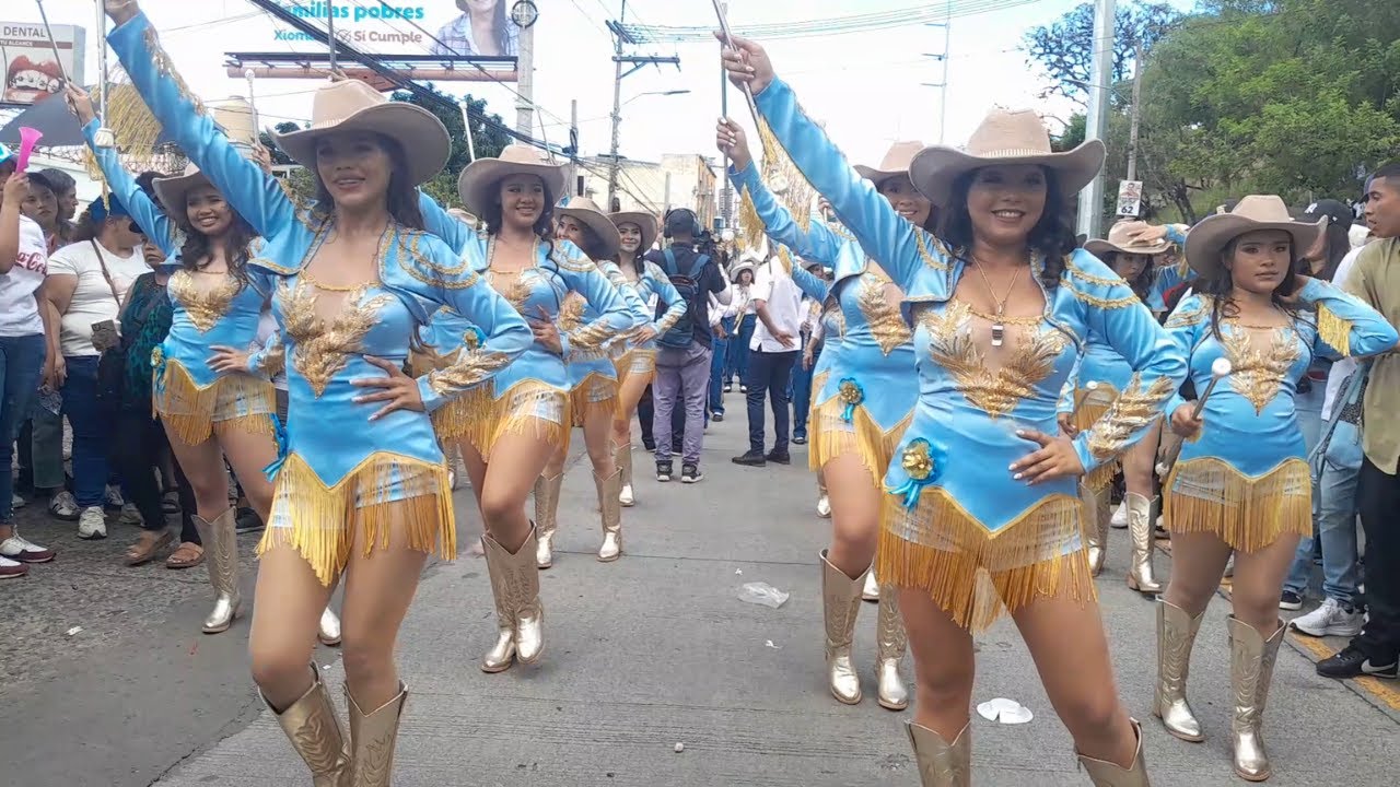 Palillonas Instituto Jesús Aguilar Paz 2025 😍🇭🇳 Super Show Desfiles Patrios #palillonas #show #latam