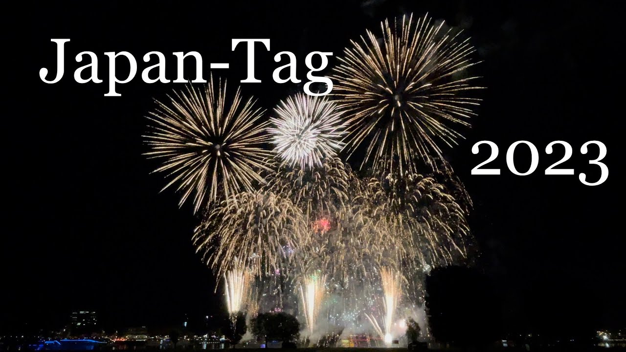 Japan Day Japan Tag 2023 Fireworks / Feuerwerk Düsseldorf Germany NRW