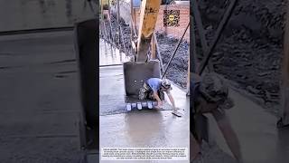 Excavator Bucket Finishing Smart Concrete Leveling Technique