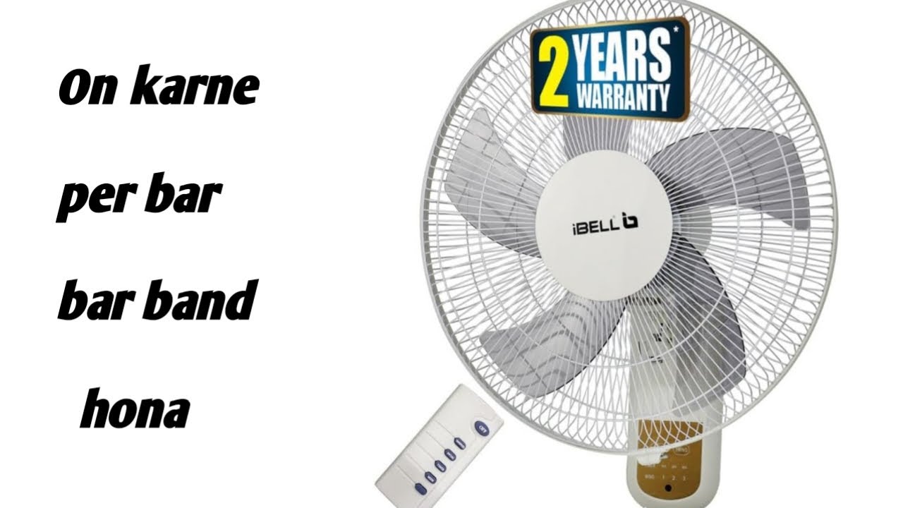 Ibell 55 watt fan remote circuit problem