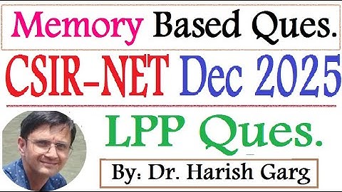 LPP Solution | CSIR NET Dec 2025 Mathematics | Memory Based Question