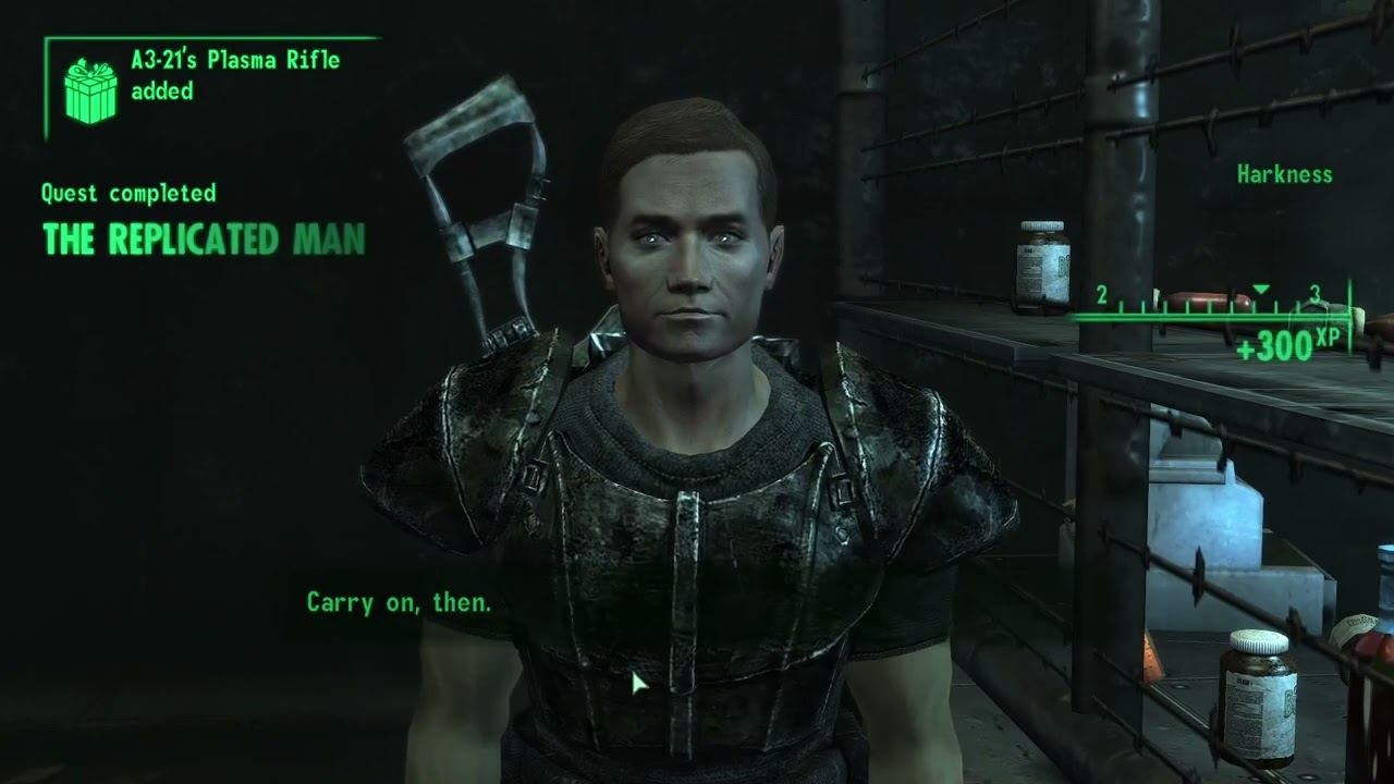 Fallout 3 easiest way to complete replicated man and get a3-21's plasma rifle