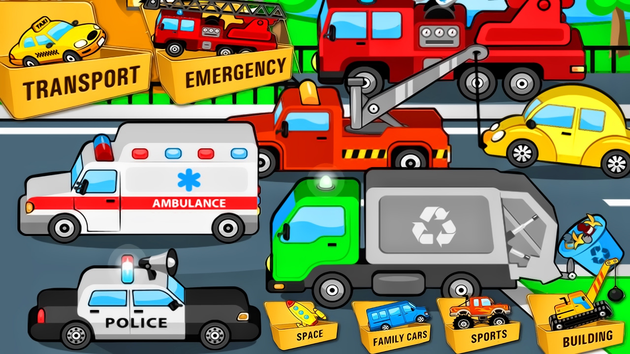 Street Vehicles - CARS for Children | Vehicle for Kids - Learning Videos : All Transport