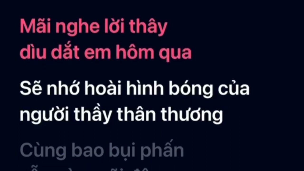 Lá thư gửi thầy [Karaoke] - Đông Nhi